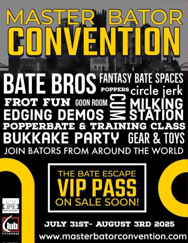 Master Bator Convention Pittsburgh 2025 - Flier